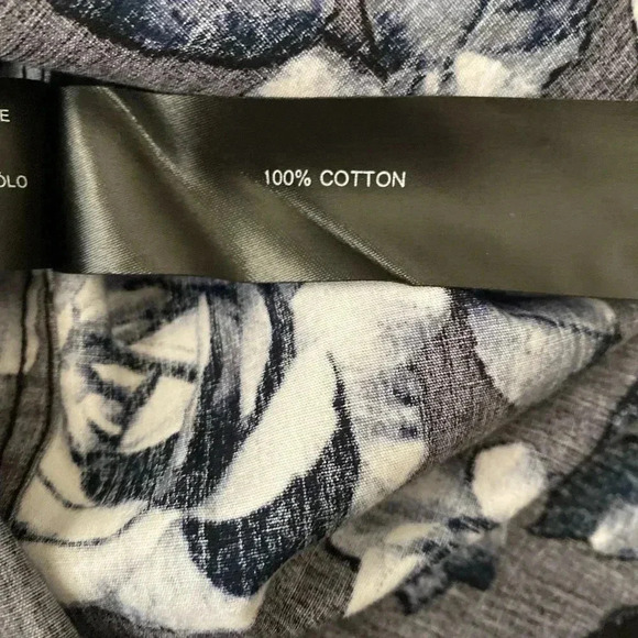 🆕Denim & Flower Short-Sleeve Button-Down Shirt M🆕 - Picture 8 of 13